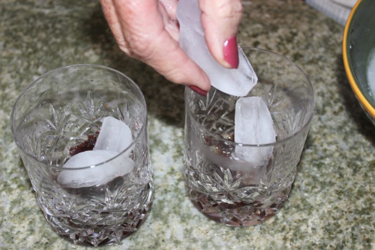 adding ice